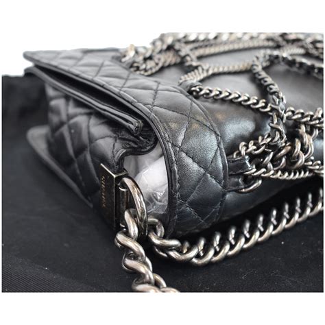 chanel enchained boy bag|chanel boy bag price 2023.